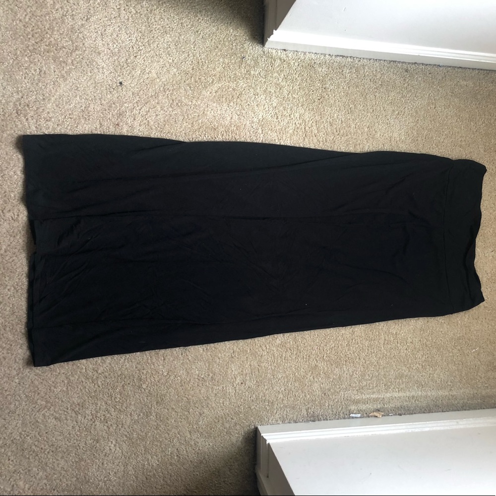 Black maxi skirt